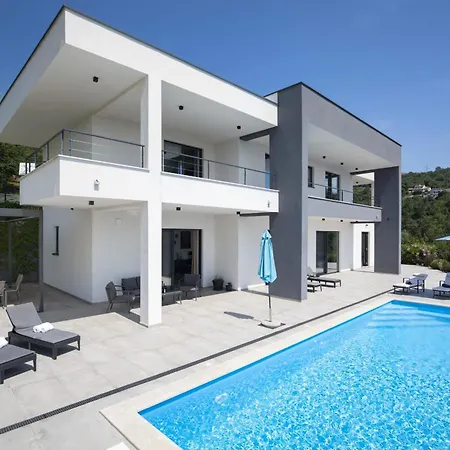 Villa Ziganto With A View Of The Kvarner Bay