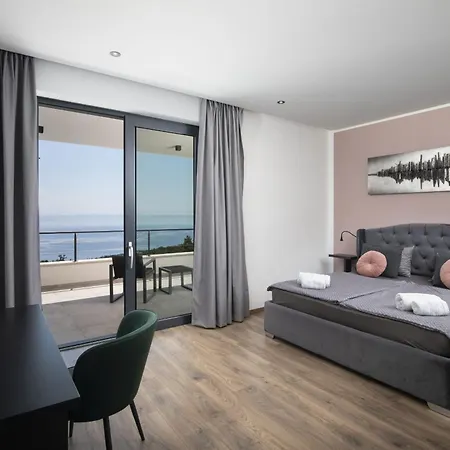 Villa Ziganto With A View Of The Kvarner Bay Opatija
