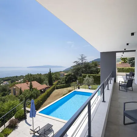 Villa Ziganto With A View Of The Kvarner Bay *