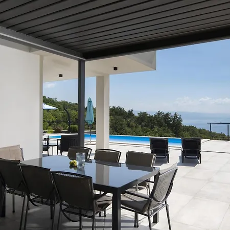 Ziganto With A View Of The Kvarner Bay Villa Opatija
