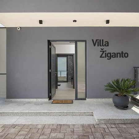 Ziganto With A View Of The Kvarner Bay Villa *