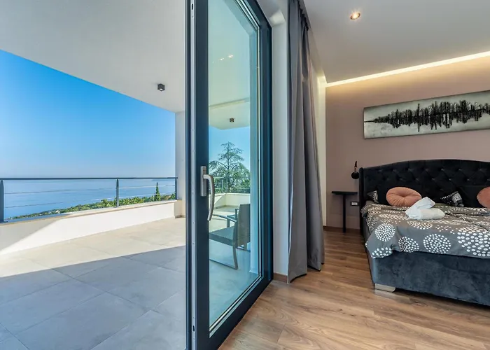 Vila Ziganto With A View Of The Kvarner Bay