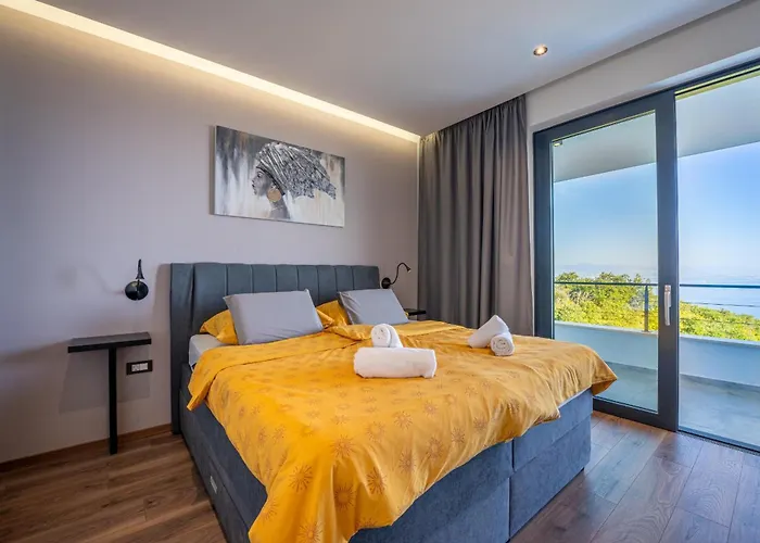 Ziganto With A View Of The Kvarner Bay Villa *