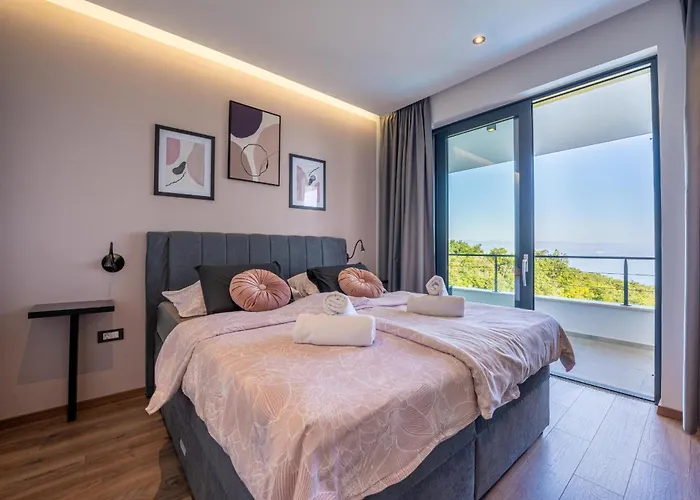 Ziganto With A View Of The Kvarner Bay Villa Opatija